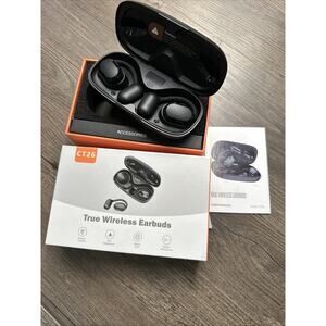 IPX7 Open Ear Headphones, Open Ear Earbuds. TTQ True Wireless CT26 Wireless